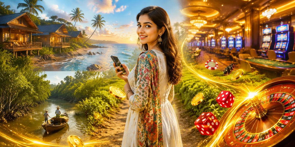 সুন্দরবনের চা বাগানে মোবাইলে ক্যাসিনো ও স্পোর্টস বেটিং করছেন একজন ব্যবহারকারী